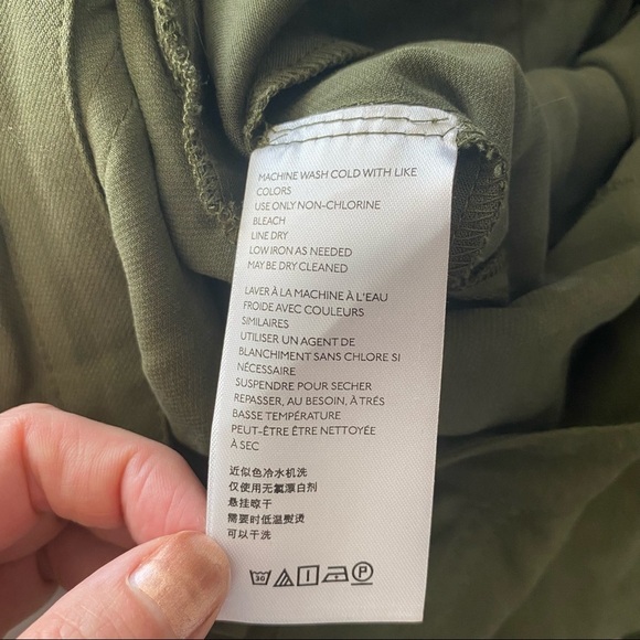 Anthropologie Preston Utility Army Green Jumpsuit Size 6 - Picture 7 of 12